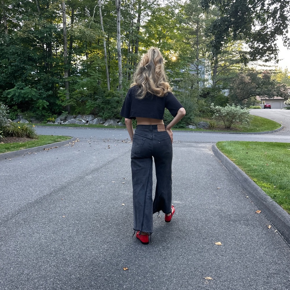 B SIDES LEVIS REWORKED CULOTTE JEAN - never worn!